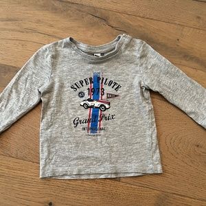 Toddler grand prix long sleeve shirt 3pommes size 12 months